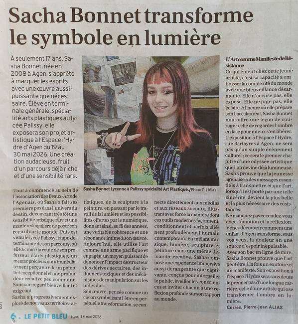 Article du Petit Bleu